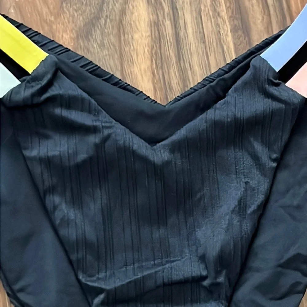 NWOT Hurley High Leg Ribbed Bikini Bottom
